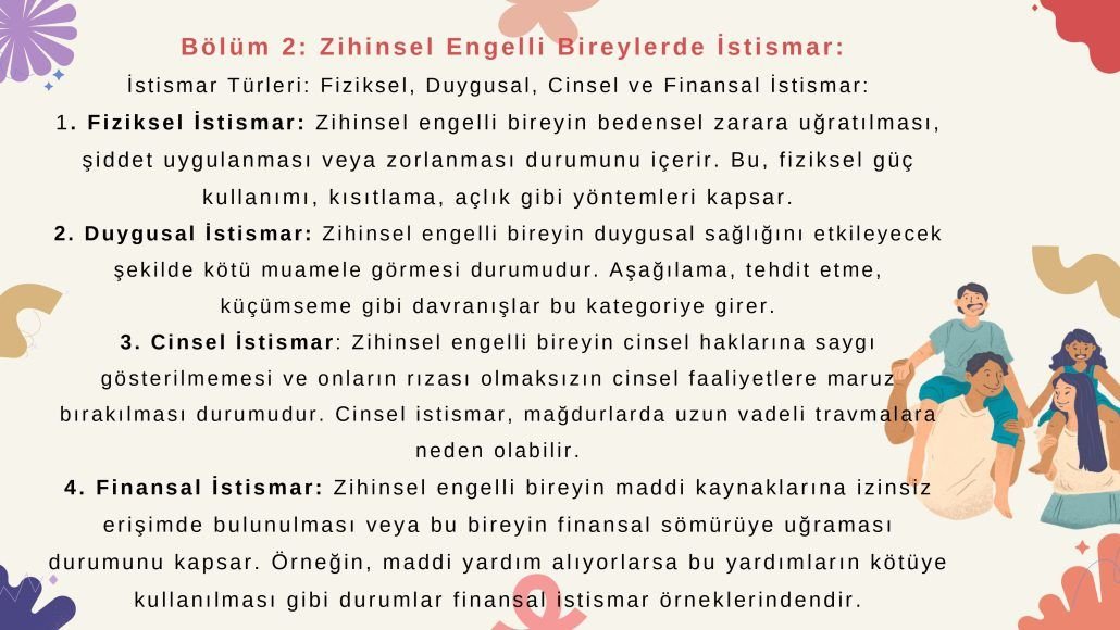 Zihinsel Engelli Bireylerde İhmal ve İstismar