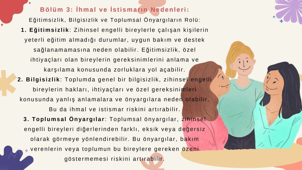Zihinsel Engelli Bireylerde İhmal ve İstismar